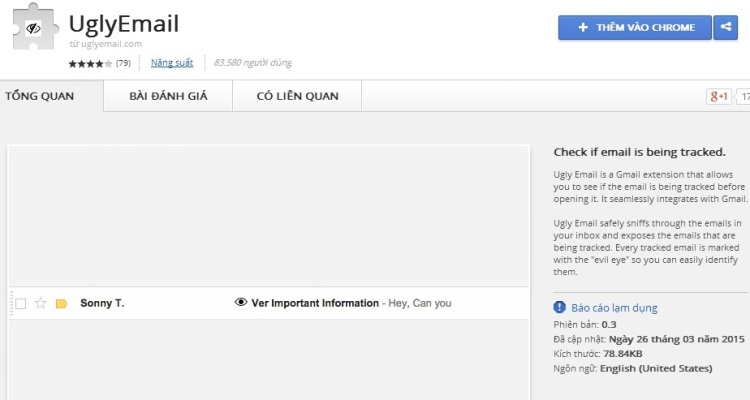 Ph&aacute;t hiện phần mềm theo d&otilde;i Gmail