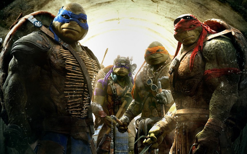 C&aacute;c Ninja R&ugrave;a trong phim bom tấn Hollywood 'Teenage Mutant Ninja Turtles' cao 2,5 m&eacute;t nhưng lại dễ d&agrave;ng chui qua cống b&eacute;