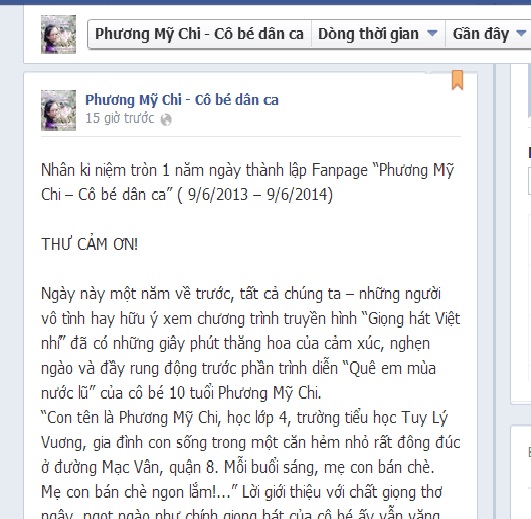Đại diện fanpage gửi lời cảm ơn tới to&agrave;n thể nguồi h&acirc;m mộ chị bảy