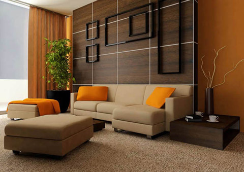Nội thất m&agrave;u v&agrave;ng, n&acirc;u mang lại sự niềm vui v&agrave; sự lạc quan cho ng&ocirc;i nh&agrave;