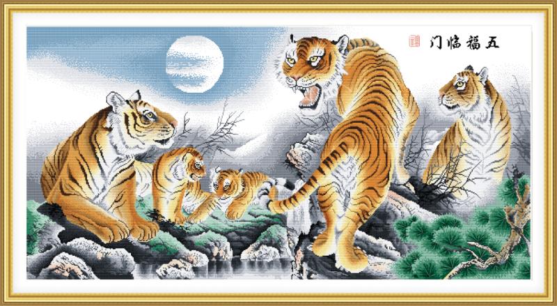 Kh&ocirc;ng n&ecirc;n treo tranh hổ trong ph&ograve;ng kh&aacute;ch 