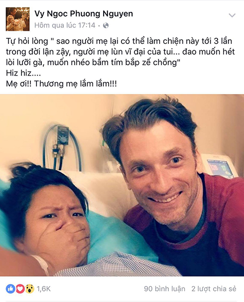 Ca sỹ Phương Vy trải l&ograve;ng sau ca sinh của m&igrave;nh
