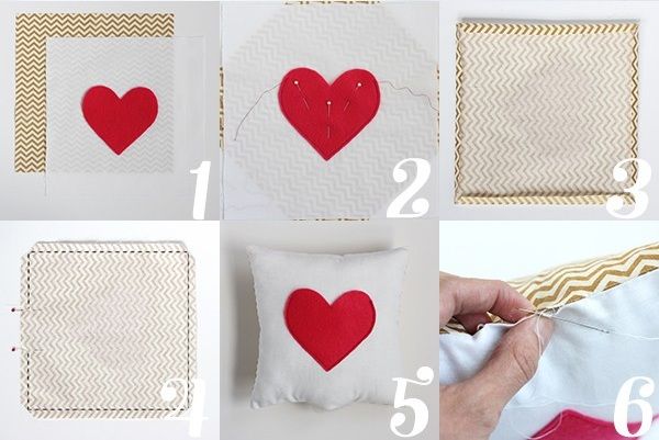 Bạn g&aacute;i c&oacute; thể tự may gối l&agrave;m qu&agrave; tặng Valentine cho ch&agrave;ng
