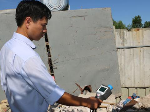 Thiết bị ph&oacute;ng xạ cất trong k&eacute;t sắt ở Ph&uacute; Y&ecirc;n vẫn an to&agrave;n