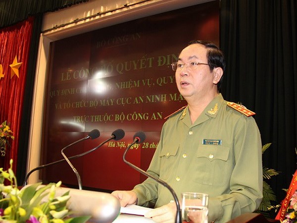 Lập Cục An ninh mạng, trần đại quang, bộ c&ocirc;ng an