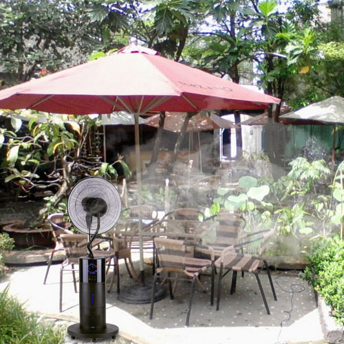 Quạt phun sương chỉ n&ecirc;n d&ugrave;ng ở nơi kh&ocirc;ng kh&iacute; tho&aacute;ng đ&atilde;ng, kh&ocirc;ng n&ecirc;n d&ugrave;ng trong ph&ograve;ng k&iacute;n