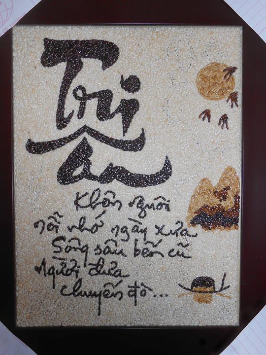 Qu&agrave; tặng 20/11 tranh thư ph&aacute;p &yacute; nghĩa 