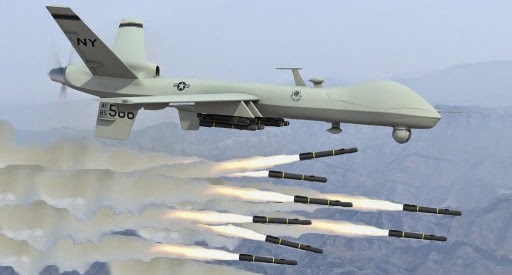Máy bay không người lái Reaper trang bị vũ khí hạng nặng sang Trung Đông trinh sát trong cuộc giao tranh với quân đội ISIS. Ảnh minh họa Máy bay không người lái Reaper trang bị vũ khí hạng nặng sang Trung Đông trinh sát trong cuộc giao tranh với quân đội ISIS. Ảnh minh họa