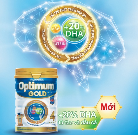 Vinamilk ra mắt sản phẩm Optimum Gold gi&uacute;p trẻ ph&aacute;t triển tr&iacute; n&atilde;o