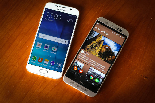 Smartphone hot nhất của Samsung l&agrave; Galaxy S6 c&oacute; mức gi&aacute; tương đương với One M9