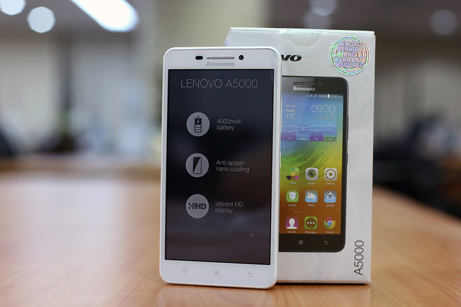 Smartphone gi&aacute; rẻ Lenovo A5000 được t&iacute;ch hợp 2 SIM 2 s&oacute;ng