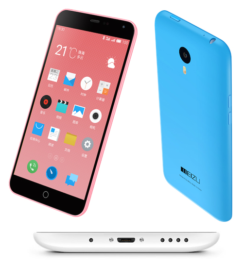 Kiểu d&aacute;ng của chiếc smartphone gi&aacute; rẻ Meizu M1 Note gợi đến thiết kế của iPhone 5C