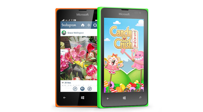 Smartphone gi&aacute; rẻ 2 sim 2 s&oacute;ng Lumia 435 chạy windows Phone phi&ecirc;n bản mới