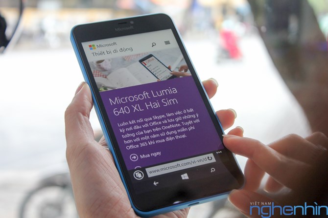 Smartphone gi&aacute; rẻ Lumia 640XL 2 sim 2 s&oacute;ng camera khủng