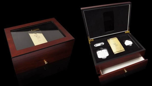 Chiếc smartphone hot nhất n&agrave;y sẽ được đặt trong hộp Luxury Cherry Oak Finish 