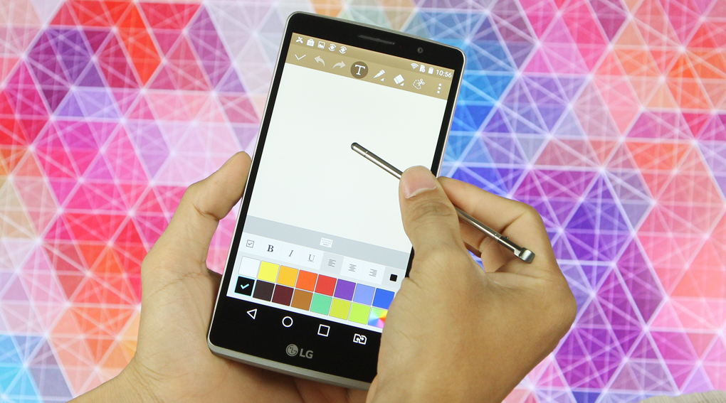 LG G4 Stylus kết hợp c&ugrave;ng b&uacute;t stylus đa năng