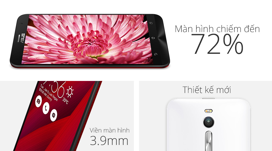 ZenFone 2 được trang bị m&agrave;n h&igrave;nh Full HD 5,5 inch