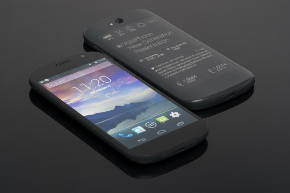 Smartphone độc đ&aacute;o Yotaphone c&oacute; thể tiết kiệm điện tối đa nhờ m&agrave;n h&igrave;nh e-ink ph&iacute;a sau
