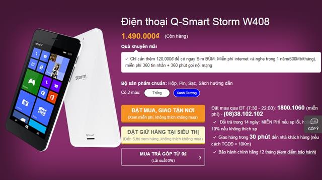 Q-smart Storm gây ấn tượng với người dùng bởi thiết kế trẻ trung, năng động