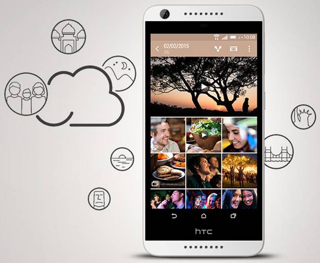 HTC Desire 626 sở hữu m&agrave;n h&igrave;nh chuẩn v&agrave; thiết kế đẹp mắt