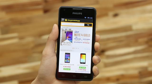 Philips Xenium W6610 l&agrave; một trong những smartphone gi&aacute; rẻ c&oacute; pin 'khủng' nhất hiện nay