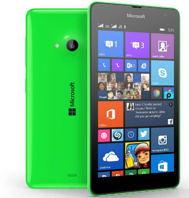 Microsoft Lumi 535 l&agrave; smartphone gi&aacute; rẻ đầu ti&ecirc;n mang thương hiệu Microsoft thừa hưởng thiết kế từ Nokia