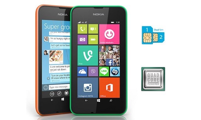 Lumia 530 nổi bật với vi xử l&yacute; l&otilde;i tứ v&agrave; 2 SIM tiện lợi