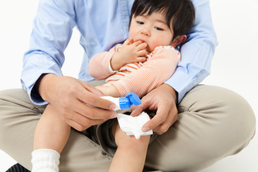 Trẻ em thường bị trầy xước da hoặc r&aacute;ch da