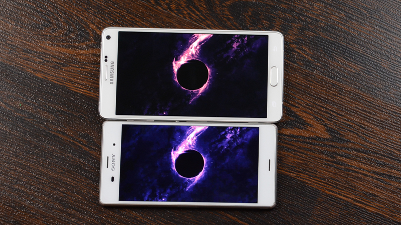 So s&aacute;nh điện thoại Galaxy Note 4 v&agrave; Xperia Z3