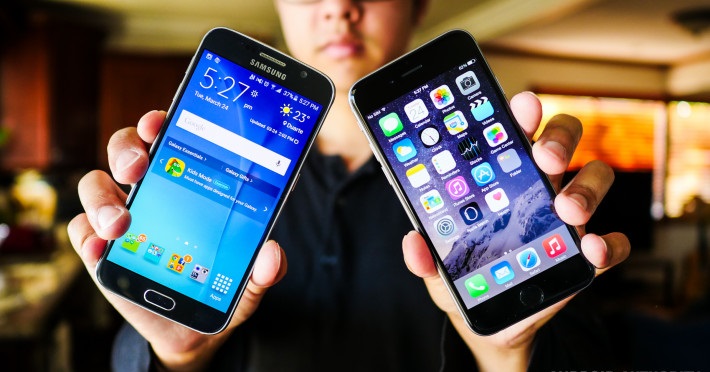 Điện thoại iPhone c&oacute; độ ph&acirc;n giải thua Galaxy S6