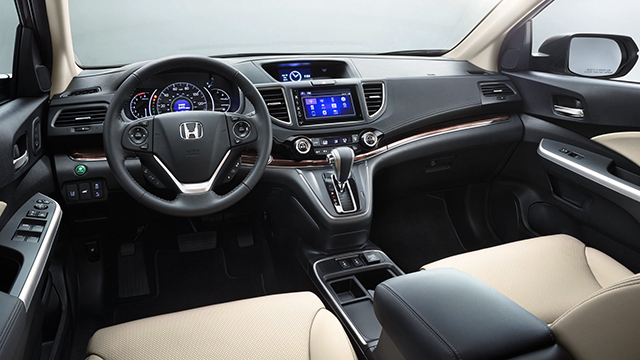 N&eacute;t tinh tế v&agrave; sang trọng của Honda CR-V tập trung ở khu vực điều khiển trung t&acirc;m
