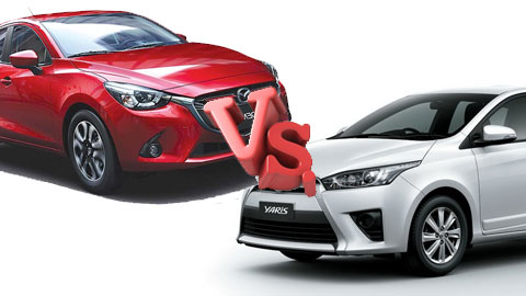 Cả Toyota Yaris v&agrave; Mazda2 2015 đều c&oacute; ưu thế nổi trội khi so s&aacute;nh xe &ocirc; t&ocirc;