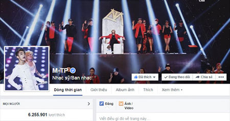 Nam ca sĩ sở hữu lượng fan h&ugrave;ng hậu tr&ecirc;n fanpage ch&iacute;nh thức 