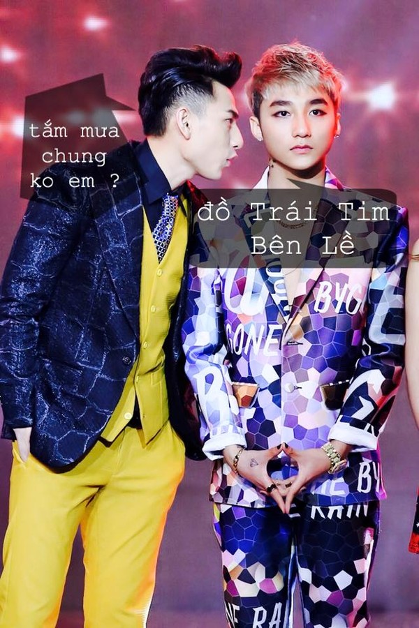 H&igrave;nh ảnh th&acirc;n mật của Isaac v&agrave; Sơn T&ugrave;ng M-TP được người h&acirc;m mộ chế lại rất h&agrave;i hước 