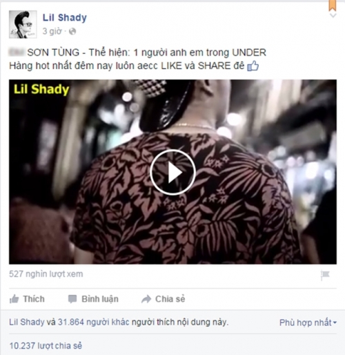 Nhiều &yacute; kiến cho rằng rapper Bueno v&agrave; Lil Shady muốn &lsquo;dựa hơi&rsquo; Sơn T&ugrave;ng M-TP để nổi tiếng