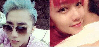Kiểu t&oacute;c của ch&agrave;ng trai được Thiều Bảo Tr&acirc;m &ocirc;m trong ảnh kh&aacute; giống với của nam ca sĩ Em của ng&agrave;y h&ocirc;m qua
