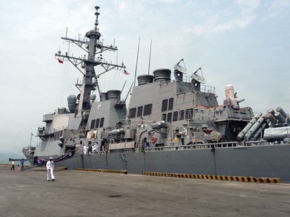 T&agrave;u khu trục USS Fitzgerald đồng thời l&agrave; một dạng vũ kh&iacute; hiện đại của Hải qu&acirc;n Mỹ