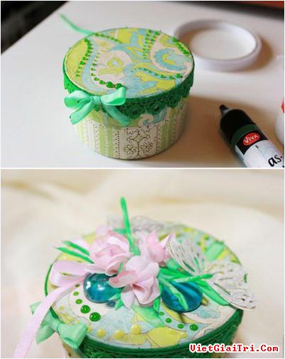 Chỉ với c&aacute;ch l&agrave;m hộp qu&agrave; đơn giản v&agrave; c&aacute;c thao t&aacute;c nhanh gọn ta đ&atilde; c&oacute; sản phẩm si&ecirc;u độc đ&aacute;o, dễ thương