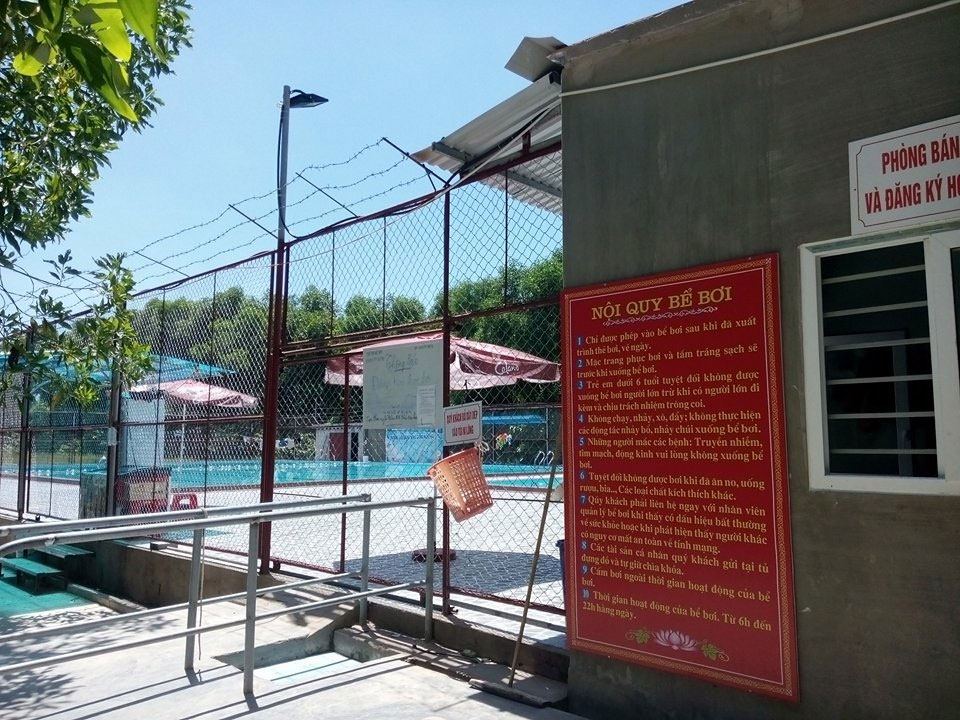 Bể bơi nơi xảy ra vụ tai nạn chết đuối đ&aacute;ng tiếc