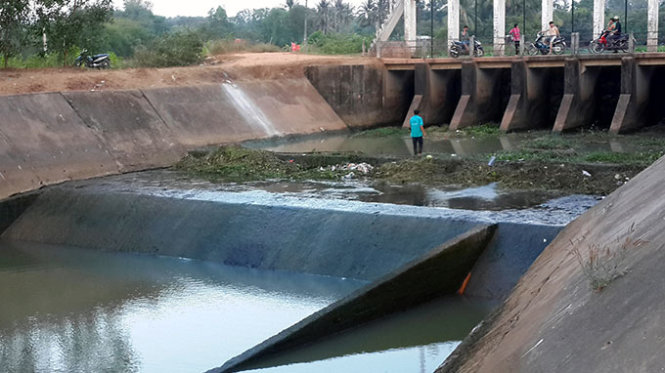 Khu vực đập thủy lợi Phước B&igrave;nh, nơi xảy ra vụ tai nạn chết đuối thương t&acirc;m khiến 2 trẻ thiệt mạng