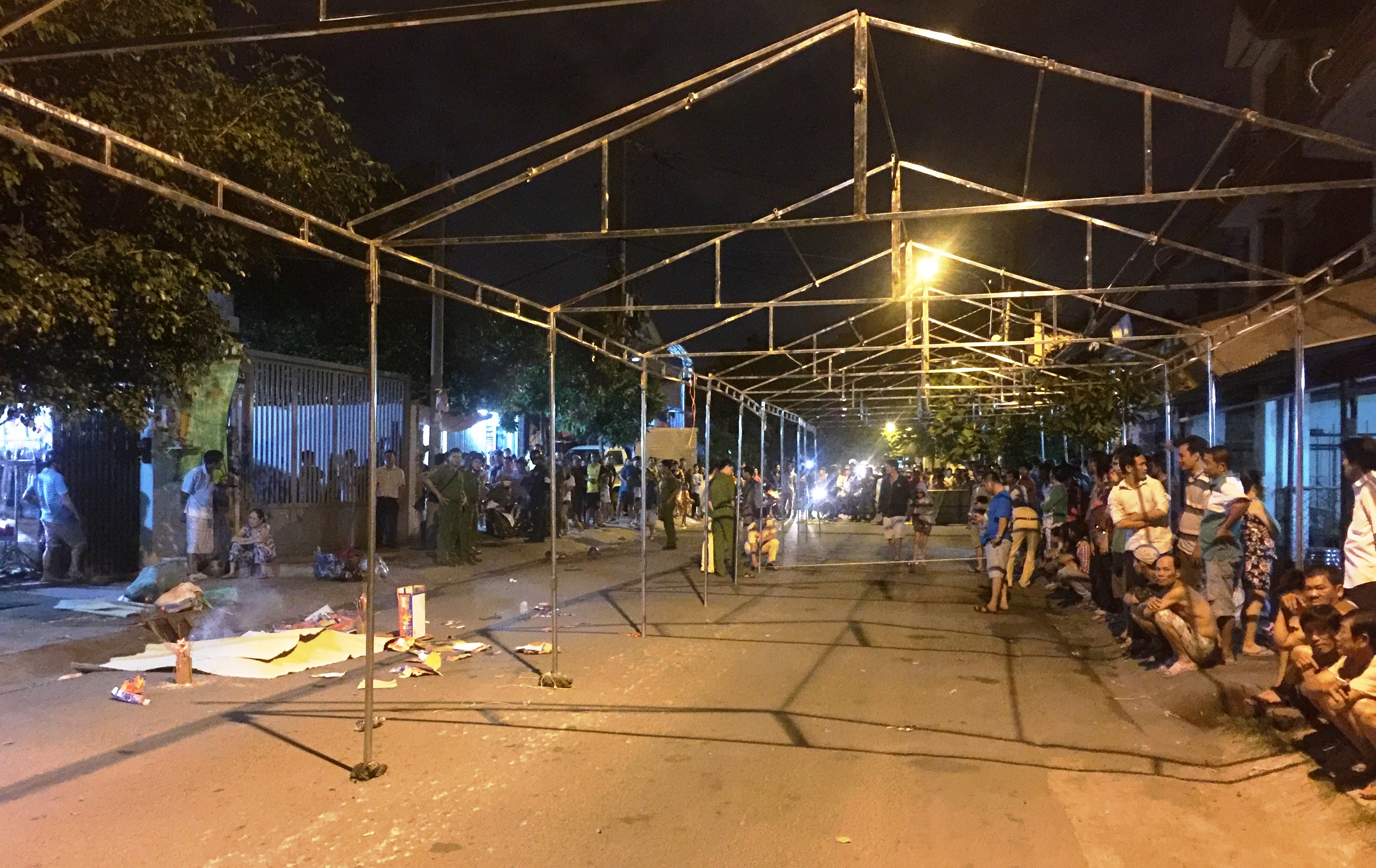 Hiện trường vụ tai nạn thương t&acirc;m