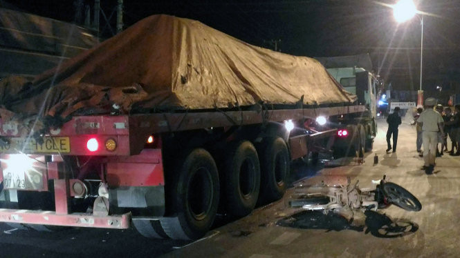 Hiện trường vụ tai nạn giao th&ocirc;ng