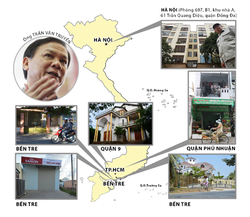 Tài sản của ông Trần Văn truyền được Ủy ban Kiểm tra Trung Ương làm rõ