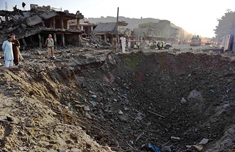 Hiện trường vụ tấn c&ocirc;ng khủng bố tại khu d&acirc;n cư Shah Shaheed, Kabul, Afghanistan