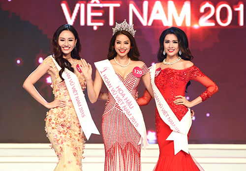 Hoa hậu Ho&agrave;n vũ v&agrave; c&aacute;c &Aacute; hậu vừa đăng quang