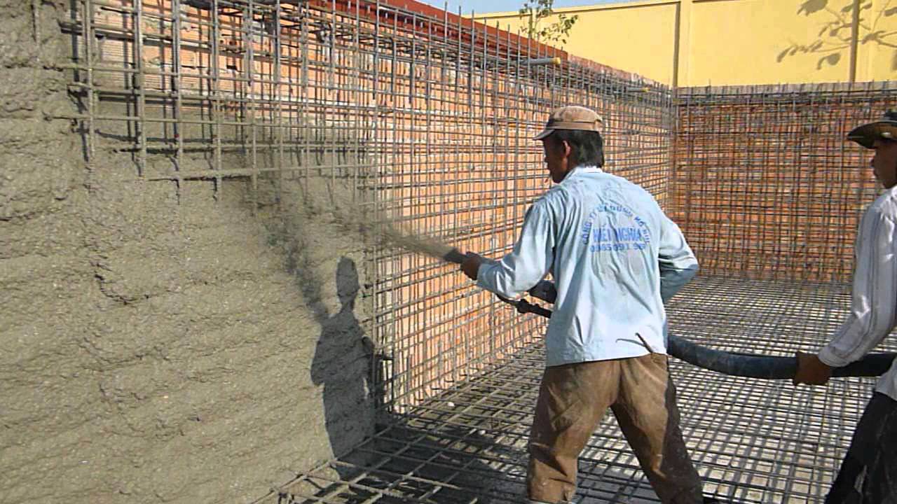 C&ocirc;ng thức mới cho b&ecirc; t&ocirc;ng phun c&oacute; chất lượng cao