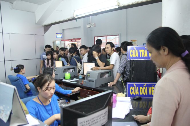 Từ 1/1/2015, trả v&eacute; t&agrave;u Tết dương lịch, v&eacute; t&agrave;u Tết &acirc;m lịch, v&eacute; t&agrave;u du lịch mất ph&iacute; 5%