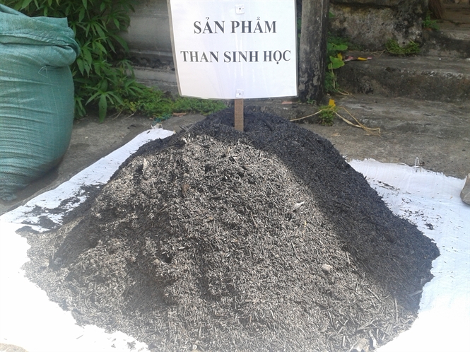 Than sinh học tăng năng suất đậu phụng.