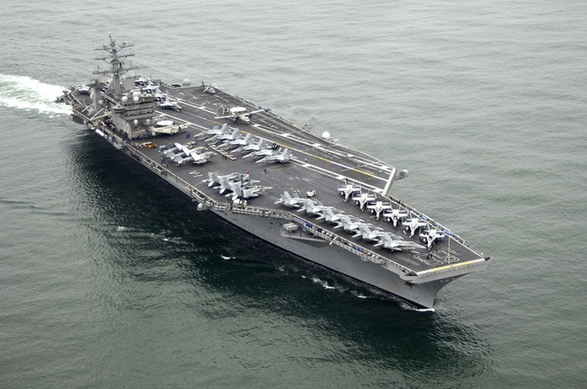 USS-Nimitz CVN-68: T&agrave;u s&acirc;n bay h&ugrave;ng mạnh lớn nhất thế giới