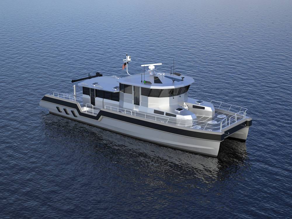 Một mẫu t&agrave;u tuần tra Metal Shark. Ảnh: marinelink